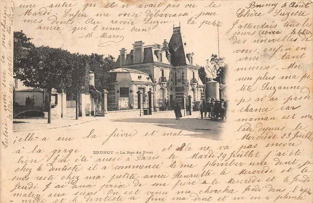 BRUNOY  - la rue du Pont