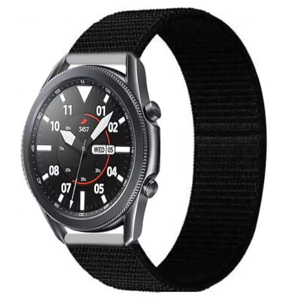 Nylon Armband Samsung Gear S3 Galaxy Watch 3 Frontier Classic Huawei GT2 GT2e