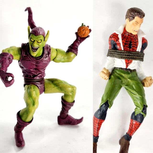 Marvel Select Green Goblin Action Figure With Tied Up Spider-Man Peter Parker