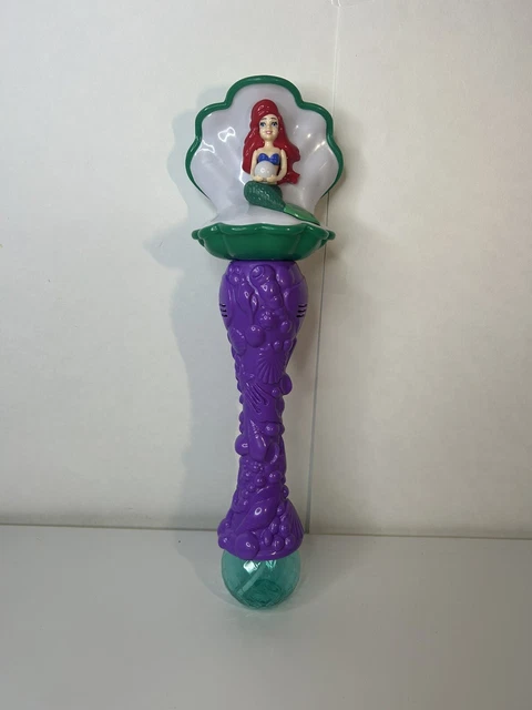 DISNEY PARKS LITTLE Mermaid Bubble Blower Wand Clam Shell Light Up  DISNEY PARKS LITTLE Mermaid Bubble Blower Wand Clam Shell Light Up