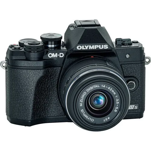 Olympus OM-D E-M10 Mark IIIs Mirrorless Camera w/14-42mm II R Lens (Black)