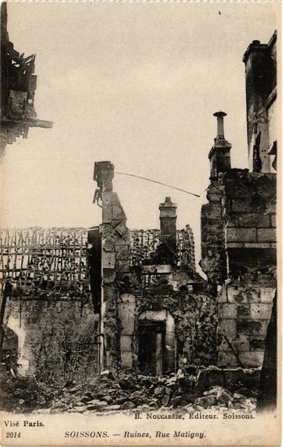 CPA MILITAIRE Soissons-Ruines, Rue Matigny (315463)