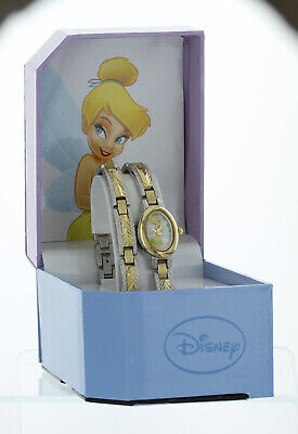 Disney Tinkerbe Women's Two Tone Classic Tinkerbell Watch and Bracelet set