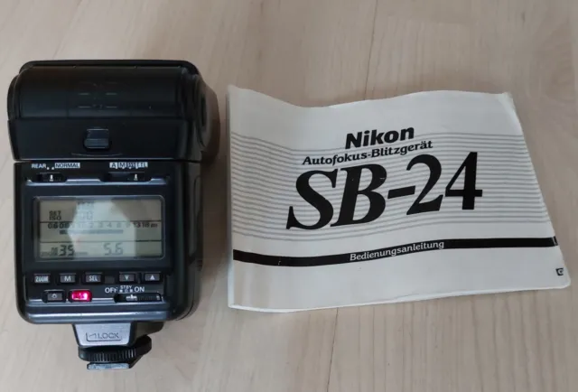 Nikon SB-24 Speed Light Blitz Licht Ttl Schuh Flash SLR Kamera Japan F/S Top Bla
