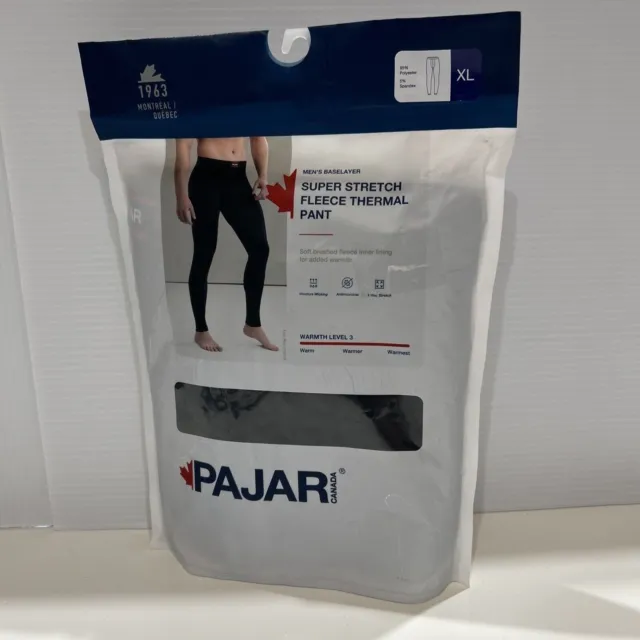 PAJAR CANADA Performance Microfiber 3 Pk Long Leg Boxer Brief Underwear  Mens L
