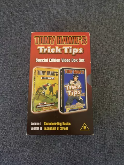 Tony Hawk's Trick Tips - Vols. 1 & 2 (Box Set) (VHS, 2002) Special Edition Video