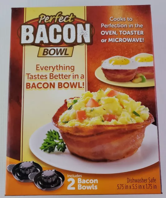 Perfect Bacon Bowl 2 Pc As Seen On TV Kitchen Gadget Cooker Made In USA