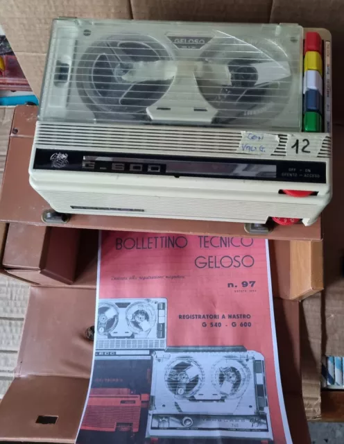 Registratore Geloso G600 Anni 60 Funzionante