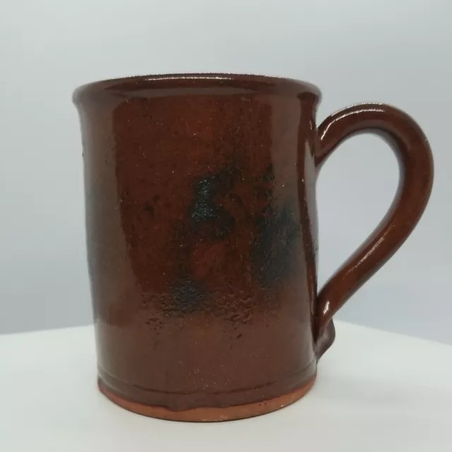 Pied Potter Hamelin Glazed Redware Coffee Mug/Beer Stein Made Lead Free