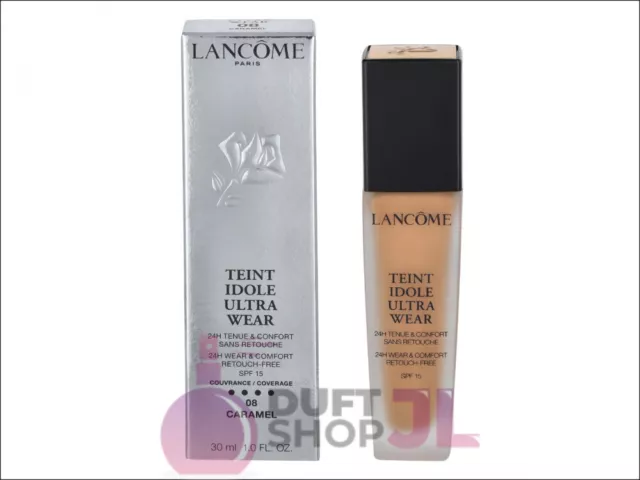 Lancome Teint Idole Ultra Wear 24H W&C Foundation SPF15 30 ml (  08 Caramel )