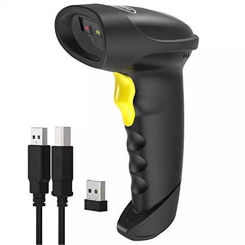 Inateck Barcode Scanner 2D Bluetooth Wireless QR Code Scanner 2D Imager mit 2...