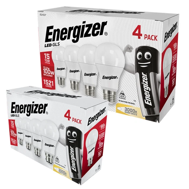 Energizer GLS LED Globe Birnen Licht Lampe warmweiß Tageslicht B22 BC E27 ES