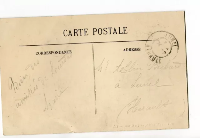 CPA-Carte postale- France - Lourdes - La Grotte - 1914 (CP111) 2