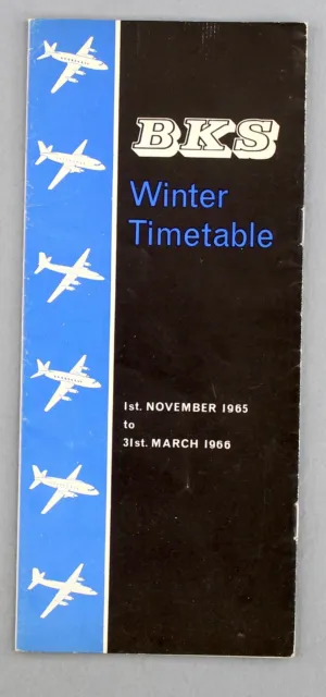 Bks Air Transport Airline Timetable Winter 1965/1966