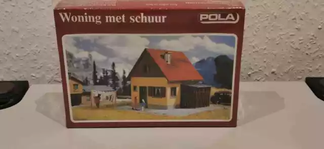 POLA H0 / HO 502 "Siedlerhaus mit Schuppen" Bausatz Rarität NEU & OVP