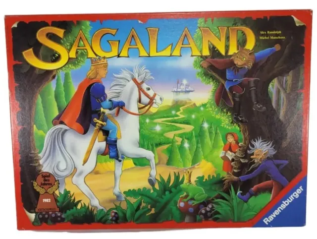 Sagaland Ravensburger Brettspiel Spiel des Jahres 1982 rote Version aus 1994
