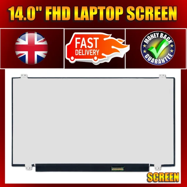 New Compatible For P/N 23040537 14" IPS LED LCD Laptop Screen Narrow FHD Display