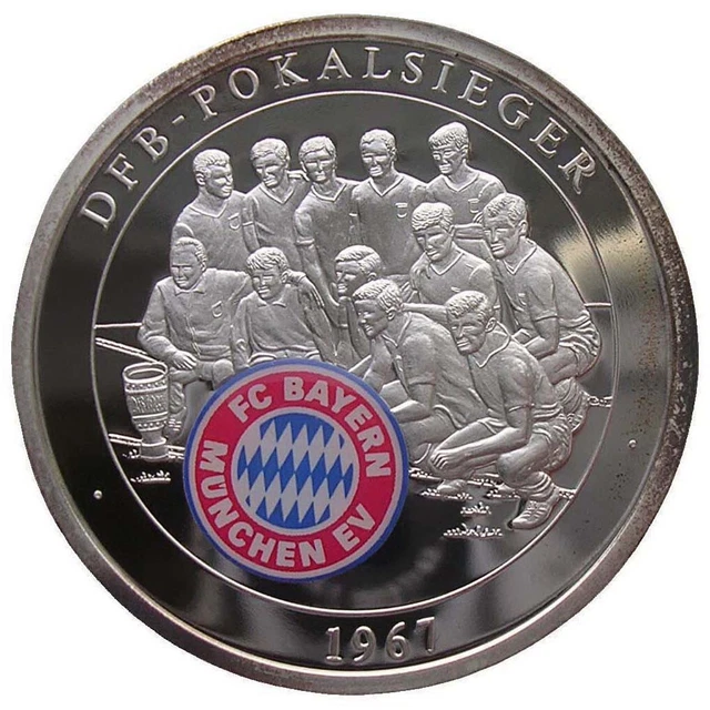 Médaille FC Bayern München - Vainqueur DFB-Pokal 1984 - Avec Certificat - 30/40g