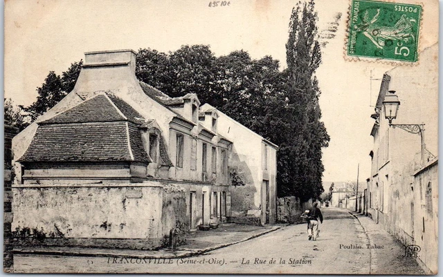 95 FRANCONVILLE - la rue de la station.