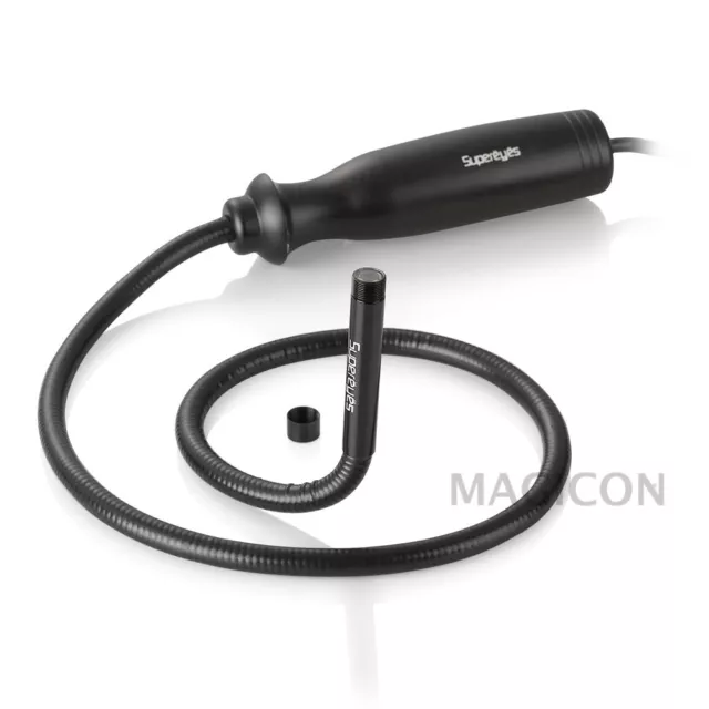 Supereyes N005 100X 7mm USB Borescope Snake Inspection Endoscope with 500mm Tube