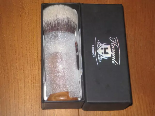 Haryali London Wooden Silvertip Badger Hair Shaving Brush * New In Box