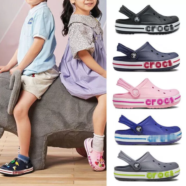 UK Size Crocs Classic Clogs Kid Boy Girl Sandal Beach Slipper Holiday Slip Shoes