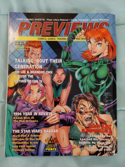 Previews Magazine Vol V #1 Superman GEN13 J Scott Campbell