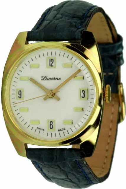 Lucerne Swiss Made Mixte Montre Hommes Femmes à Remonter Manuellement - NOS #24