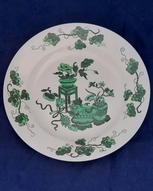 Regency Spode Pearlware Saucer Dish Chinese Bowpot Pattern 1867 in Green c 1815