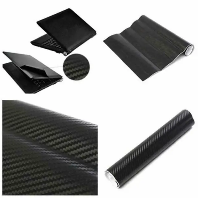 ❀1xCarbon Fibre Skin Decal Wrap Sticker Case Cover For 9-17" Notebook A3L5❀