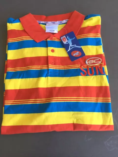 An AFL Gold Coast Suns Mens Polo Shirt - Size XL - CHRISTMAS PRESENT