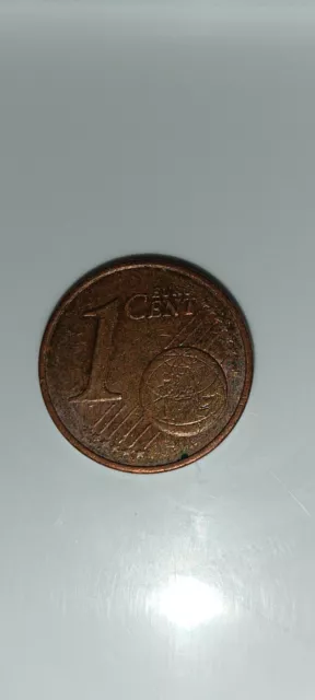 Piéce de 1 centime d'euro rare 2002 lettre J