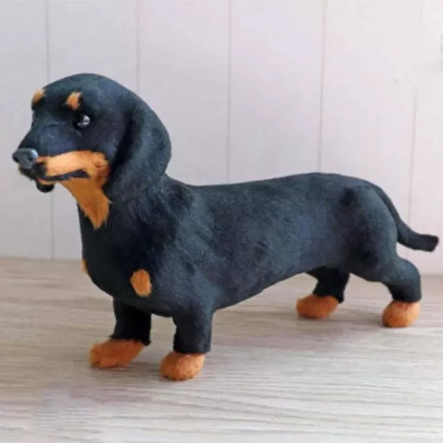 Child Gift Lifelike Pet Stuffed Toy Dachshund Simulation Toy Animals Dog Model