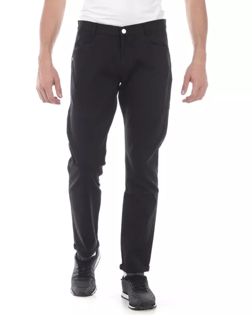 Pantaloni Daniele Alessandrini Jeans Trouser Cotone Uomo Nero PJ5706L3403835 1