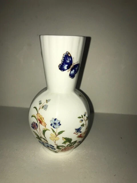 Vintage 5.25" Aynsley England Bone China "Cottage Garden" Bud Vase