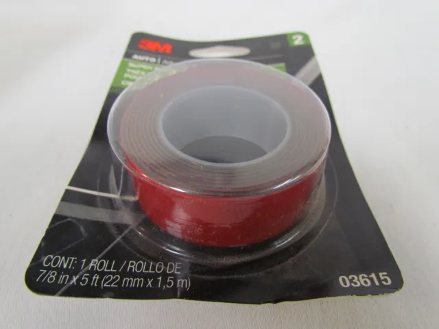 3M 03615 Super Strength  Molding Tape (7/8" x 5') New Red