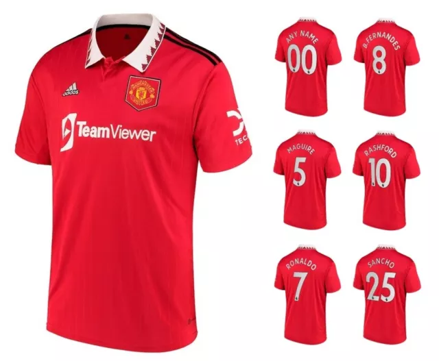 Trikot Adidas Manchester United 2022-2023 Home I Heim ManUnited + Spielernummer