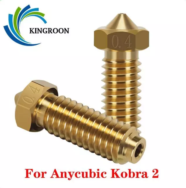 Brass Nozzle 0.4mm For Anycubic Kobra 2 Volcano Nozzle 3D Printer Parts SDE