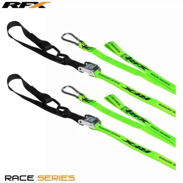 RaceFX Rfx Race Motocross Trials Travel Tie Downs Loop & Carabiner Clip Hi-Viz