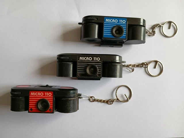Appareil Photo Vintage Micro Super 110 Orly - Porte-clés Argentique - Occasion Fonctionnelle