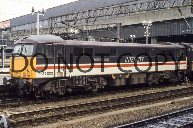 UK DIESEL TRAIN Railway Photograph Of Class 87 87002 Loco. (Rm87-9) £1. ...