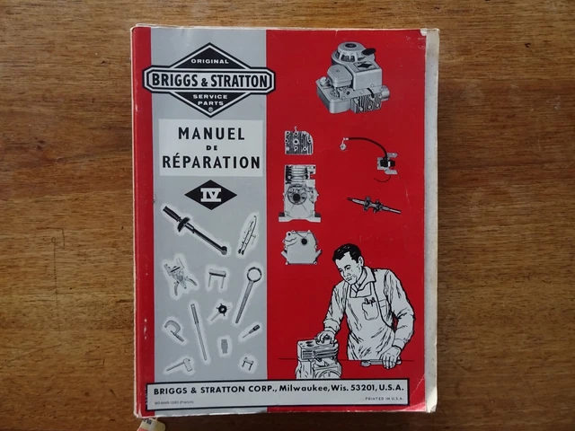 Manuel Atelier Briggs Et Stratton En Francais