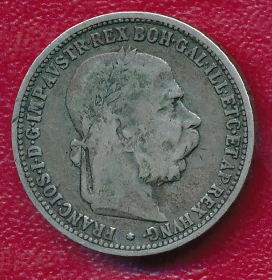 1908 AUSTRIA SILVER Coin 1 CORONA 60th Anniversary of Reign Franz