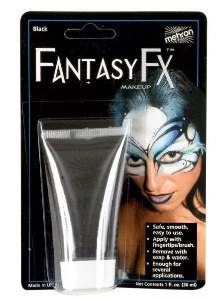 Mehron Fantasy FX Black Face Body Paint Professional Zombie Halloween