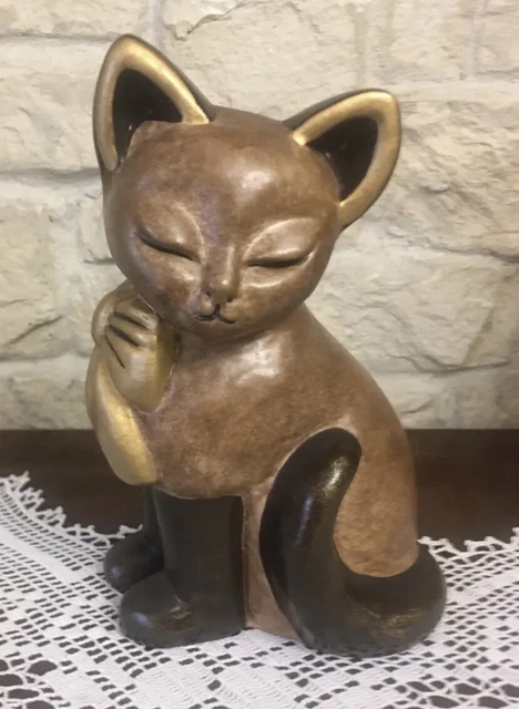 Thun Gatto LEXI Marrone Da Collezione.  Vecchia manifattura firmata Lene Thun