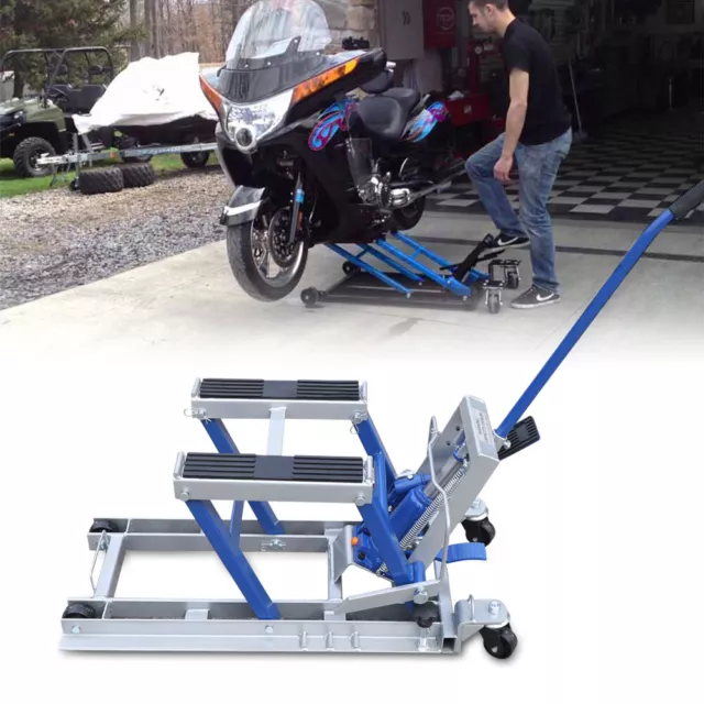 Sollevatore moto sollevamento idraulico moto hne ATV sollevamento hne cavalletto di montaggio fino a 680 kg