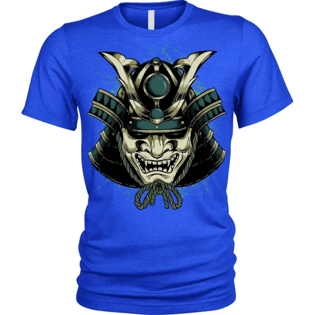 T-shirt maschera shogun samurai giapponese unisex uomo