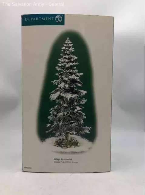 Department 56 Decorative Green Christmas Village Pequot Pine Tree With Box