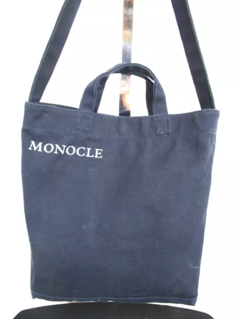Monocle Voyage Magazine Blue Distressed Canvas Tote Bag
