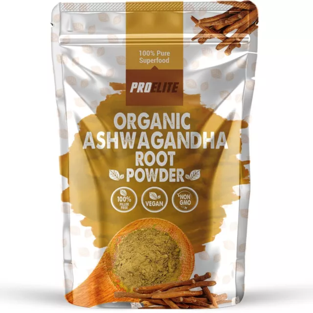 Organic Ashwagandha Powder 500g - Powerful Stress Reliever, Anxiety, Sleep Aid